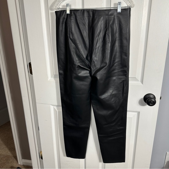 Zara high rise faux leather leggings, size XL, elastic waistband, seamed - Picture 12 of 15